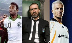 Pele, Cantona and Beckham